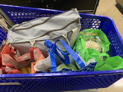 I am so proud of myself for using eco-bags instead of  disposable plastic bags when I went grocery shopping last weekend.