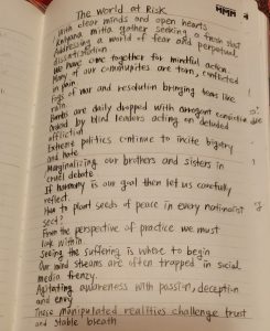 Today, I inspired the opening messages of  INEB 2022 Public Symposium - Roles of Sprituality and Faith in a Divided World. I wrote down.