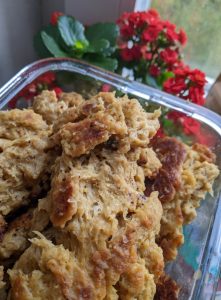 I tried making Seitan, as a vegan protein source. Our family is trying to lower meat consumption so I keep experimenting different ways to eat plant based protein. This time my meat lover partner wasn't too skeptical!! 