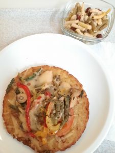 #2023missionimpossible I ate vegan potato pizza with salad.  I do not usually eat german foods but I enjoy very much healthy vegan foods.