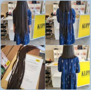 Ich habe meine Haare für krebskranke Kinder durch einen Verein namens Haarfee gespendet. Ich fühle mich gut und federleicht! ;)