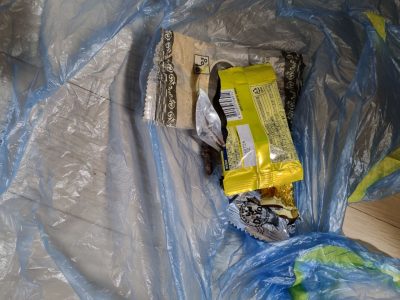 I picked up some trash along the trail during my morning walk.