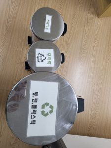 I provided recycling education to students and created recycling signs to display.