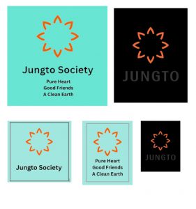 정토회 로고를 이용한 스티커 디자인