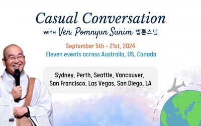 In-Person Casual Conversation with Ven. Pomnyun Sunim in 2024